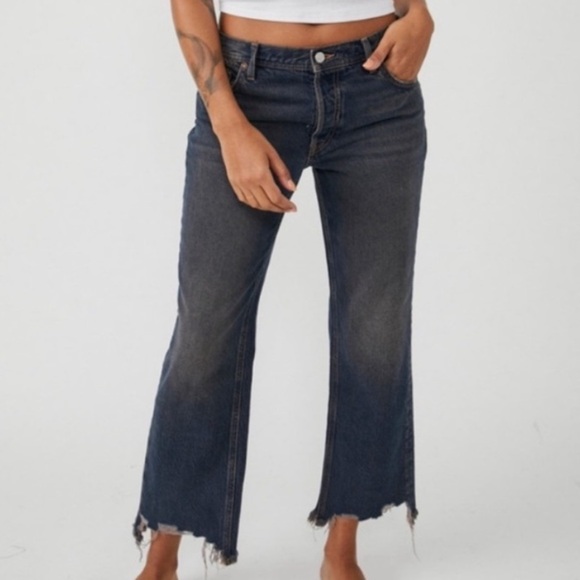 Free People Denim - we the free maggie mid rise straight leg alley blue 29 nwt